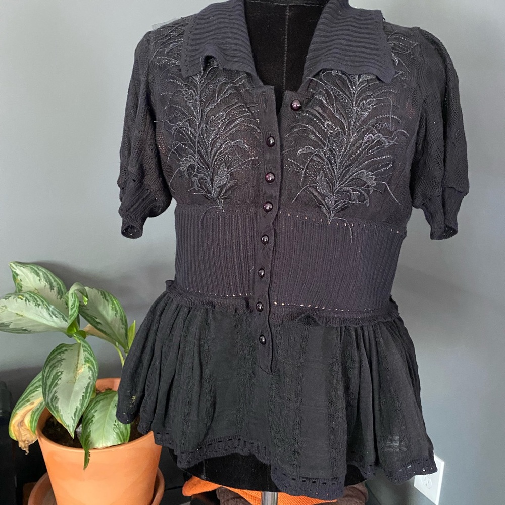 Byron Lars Unique Sweat Blouse